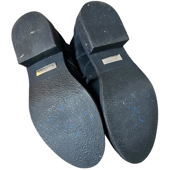 Sam Edelman Bleecker Black Suede Leather Ankle Booties Womens Sz. 7.5 Lace Up LN - Picture 10 of 16